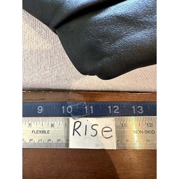 Loft Woman's Faux Leather Pull On Leggings Size 14 Grunge Moto Rock Punk Retro - Picture 9 of 16